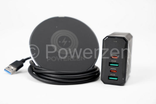 Pack Complet POWERZEN – Chargeur sans fil + mural + câble USB-C